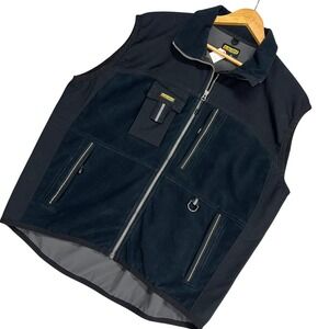 Blaklader Workwear Mens XXL Black Windblock Fleece Utility Vest Full Zip Pockets